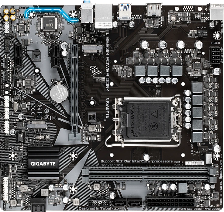 Gigabyte B660M POWER DDR4 (Rev. 1.0)
